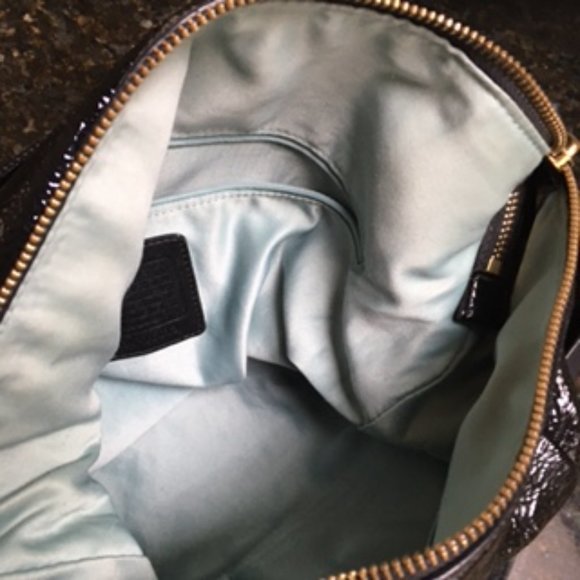 Coach Kristin Patent Leather Hobo / Crossbody Bag - Picture 16 of 17